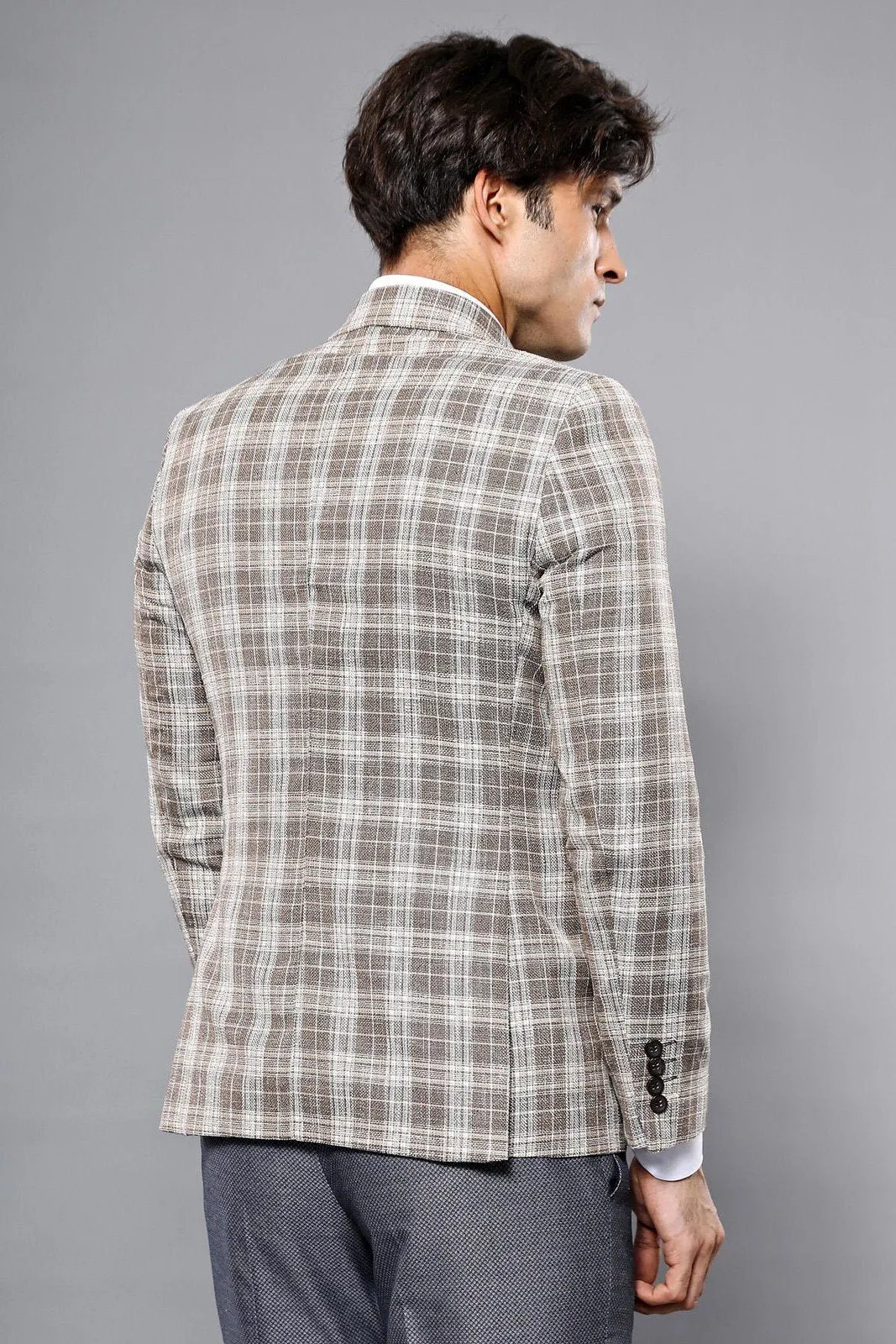 15439 Brown Blazer Jacket