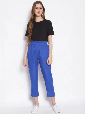 Aqua Holic Cropped Women's Paperbag Pants