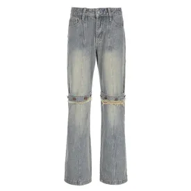 Baggy Wide Leg Jeans Women Vintage Streetwear Washed Denim Pants Grunge Basic Slouchy Trousers