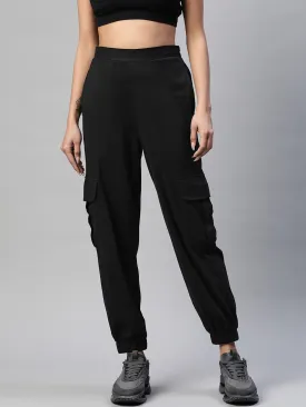 Black Solid Joggers