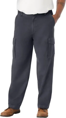 Boulder Creek by Kingsize Men's Big & Tall Renegade Side-Elastic Waist Cargo Pants