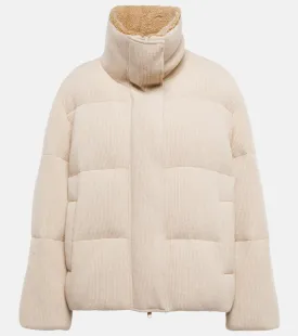 Brunello Cucinelli Cashmere corduroy down jacket