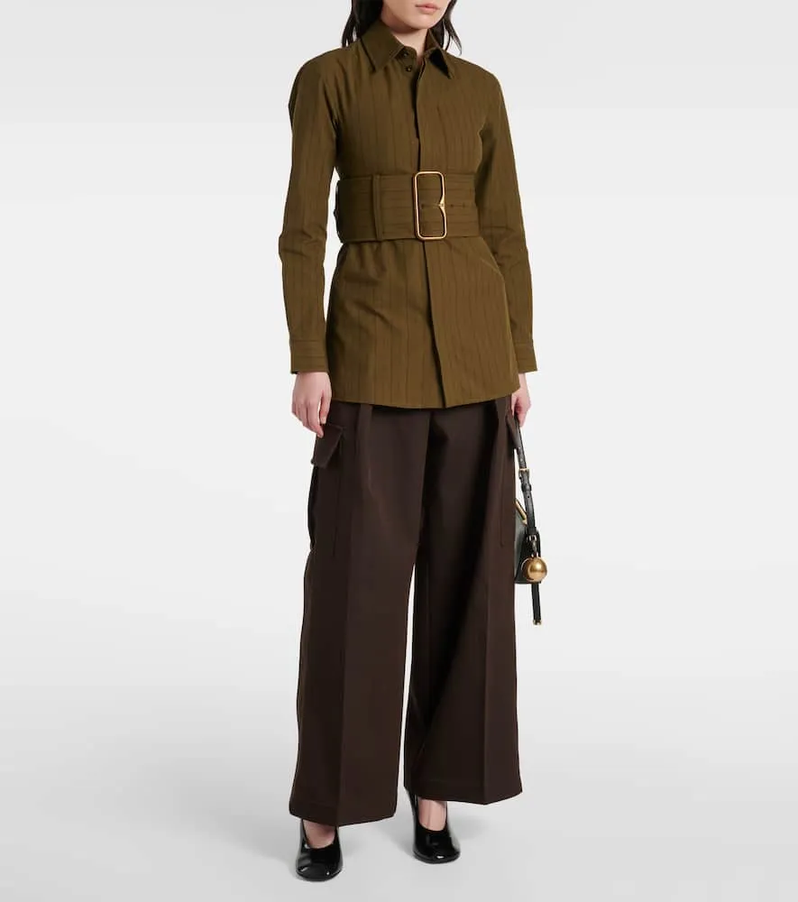 Burberry Belted cotton overshirt
