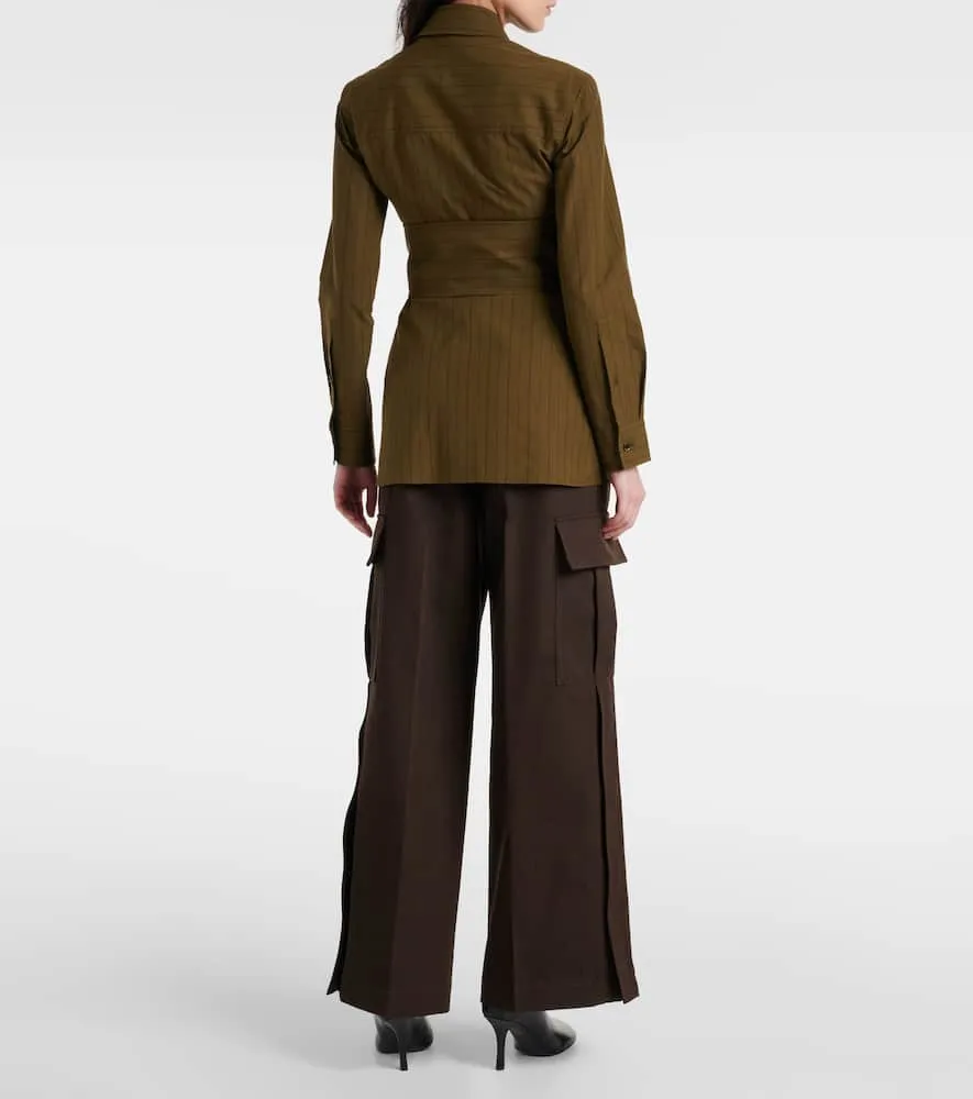 Burberry Belted cotton overshirt