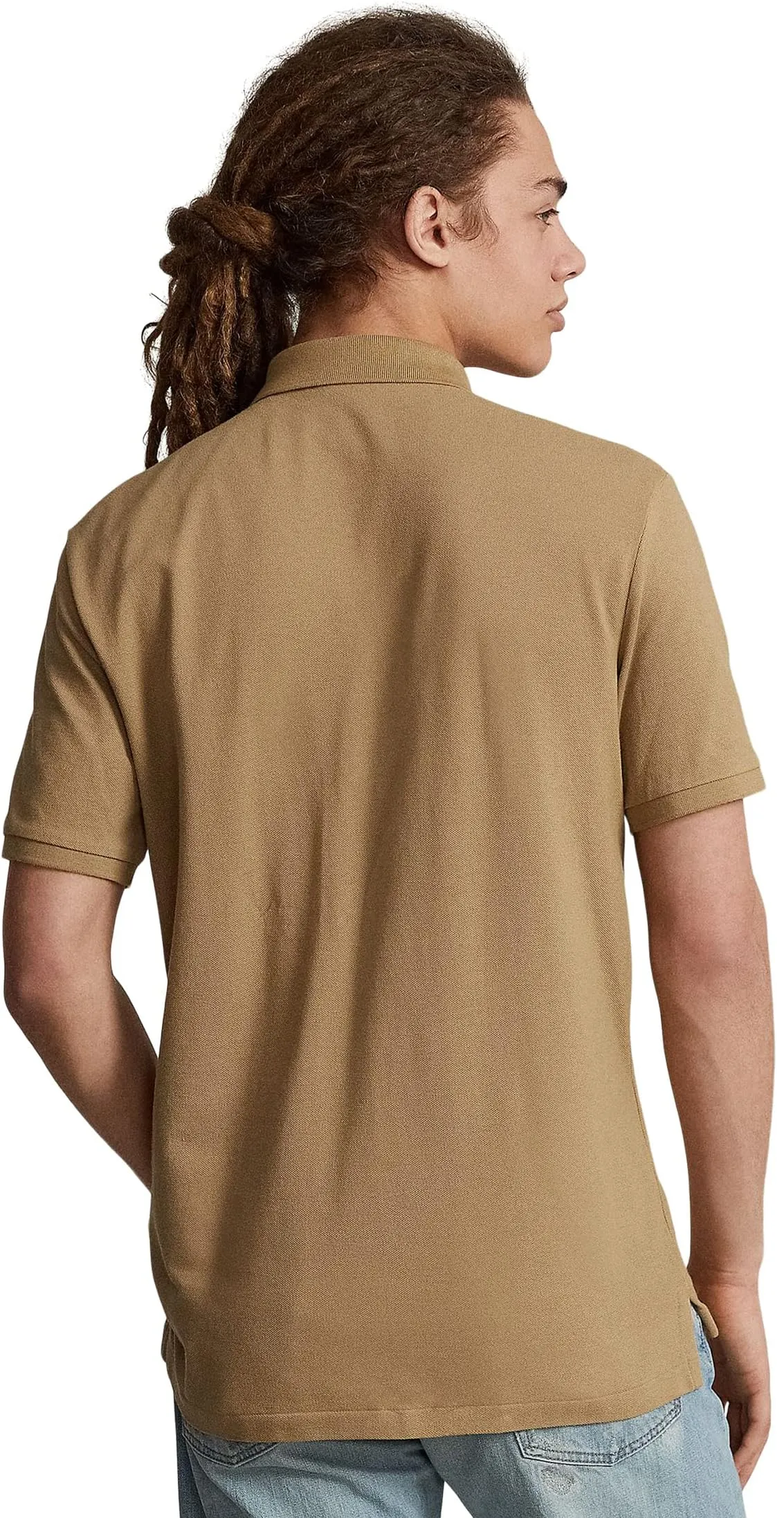 Classic Fit Mesh Polo Shirt Polo Ralph Lauren, Cafe Tan