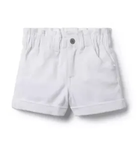 Denim Paperbag Waist Short
