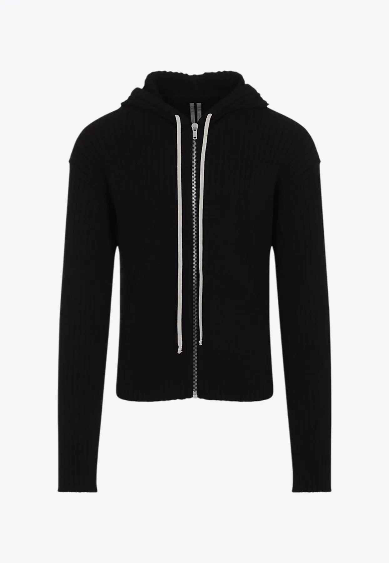 Drawstring Zip-Up Sweatshirt