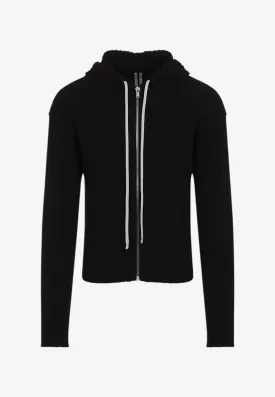 Drawstring Zip-Up Sweatshirt