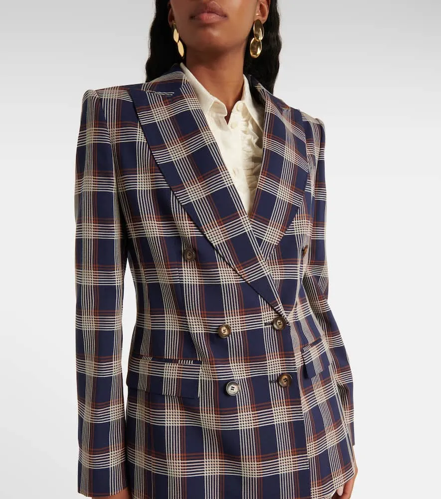 Etro Checked wool blazer