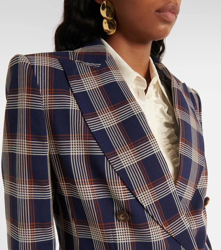 Etro Checked wool blazer