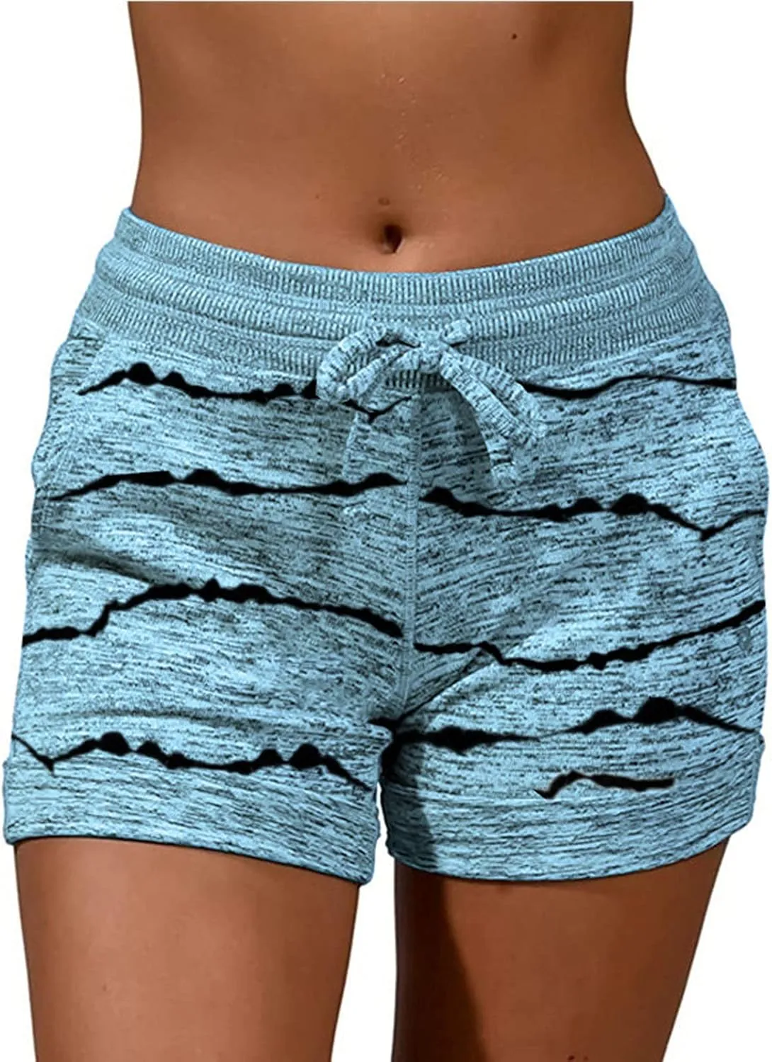 for Women Fall Summer Print Loose Fit Oversized Work Out Gym Jogger Tie Knot Pants Shorts Women 2025