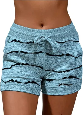 for Women Fall Summer Print Loose Fit Oversized Work Out Gym Jogger Tie Knot Pants Shorts Women 2025