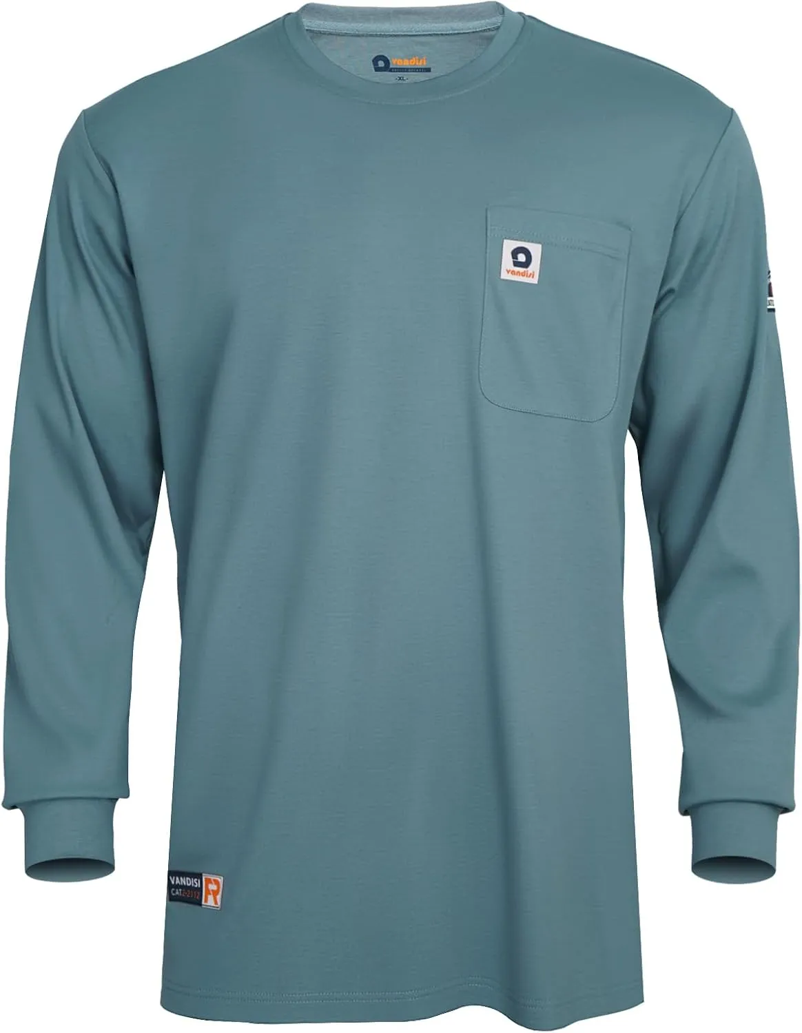 FR Shirts for Men 6.5oz Lightweight Fire Resistant Shirts for Men Long Sleeve NFPA2112/CAT2