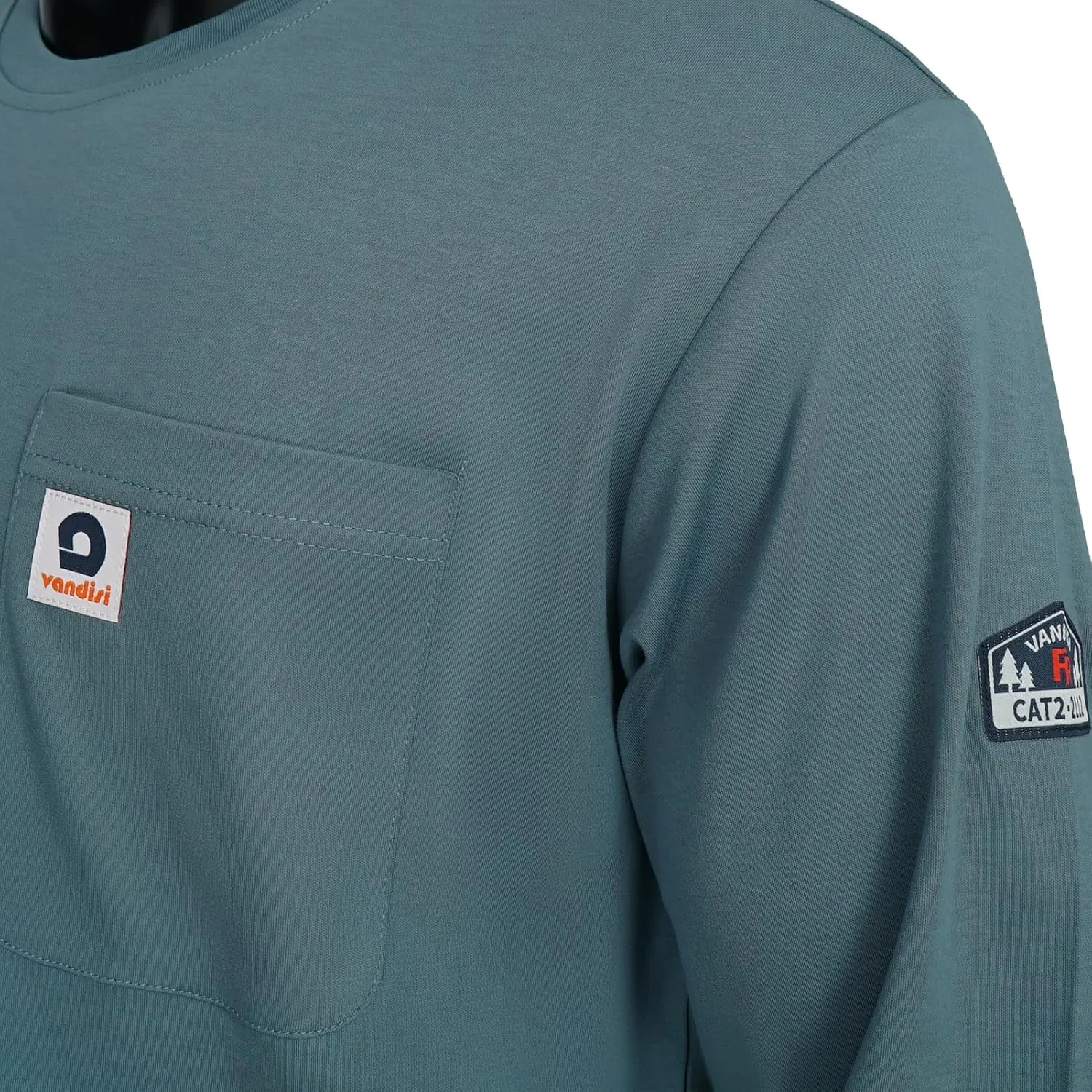 FR Shirts for Men 6.5oz Lightweight Fire Resistant Shirts for Men Long Sleeve NFPA2112/CAT2