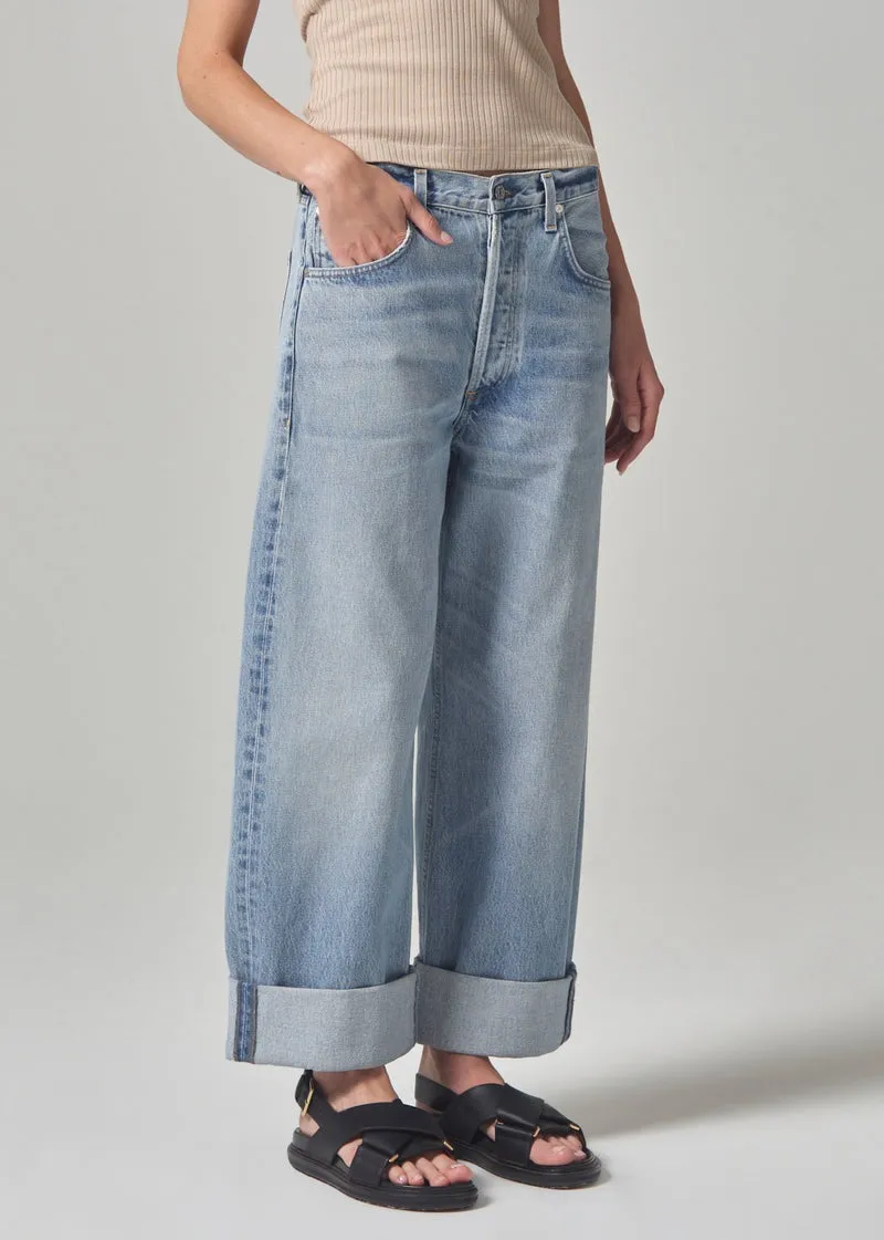 Gemini Indigo Buggy Cuffed Crop Ayla Jean