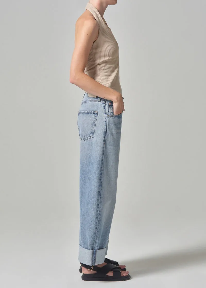 Gemini Indigo Buggy Cuffed Crop Ayla Jean