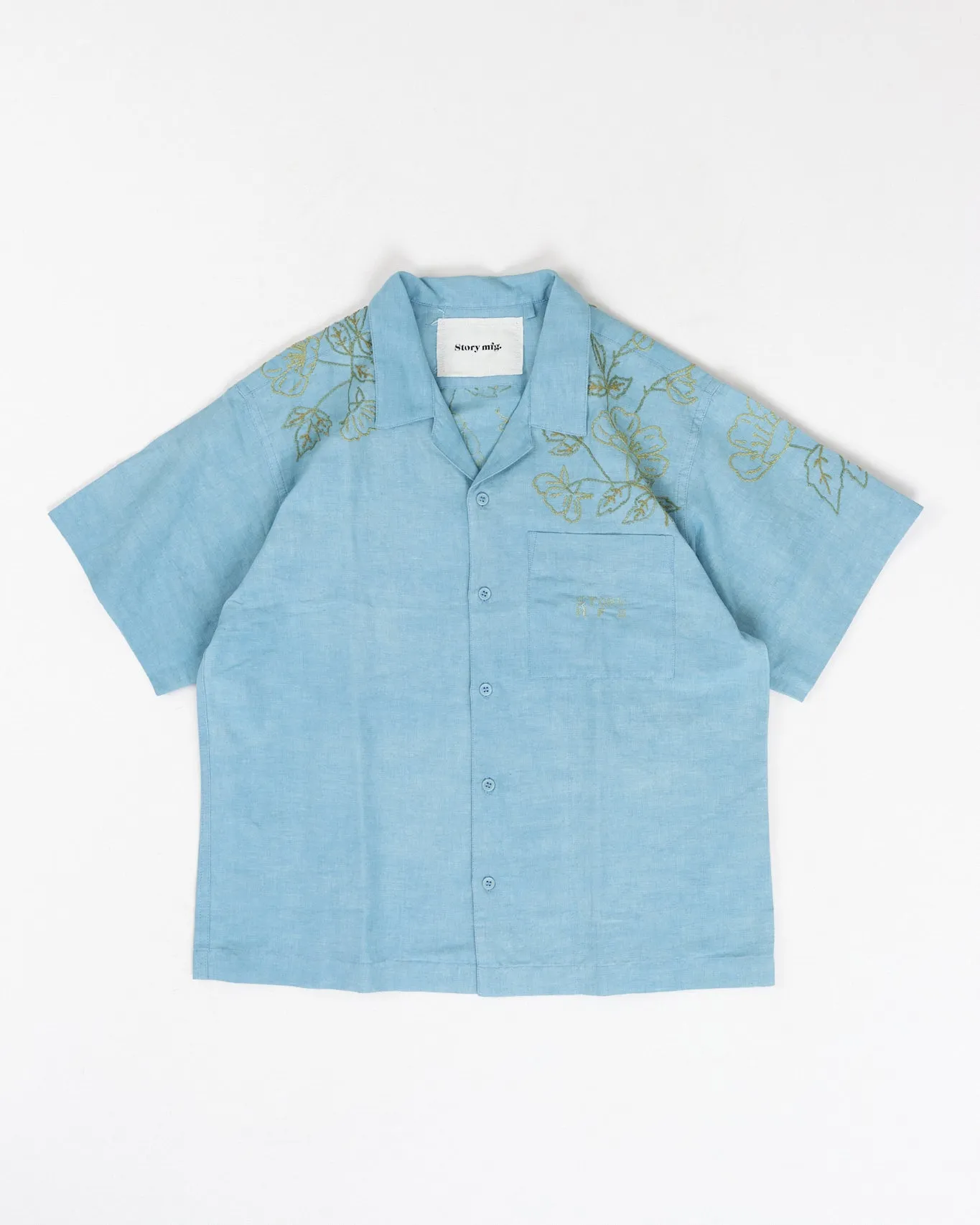 Greetings Shirt SS - Indigo Wildflower
