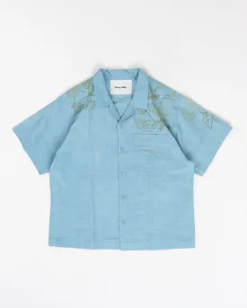 Greetings Shirt SS - Indigo Wildflower