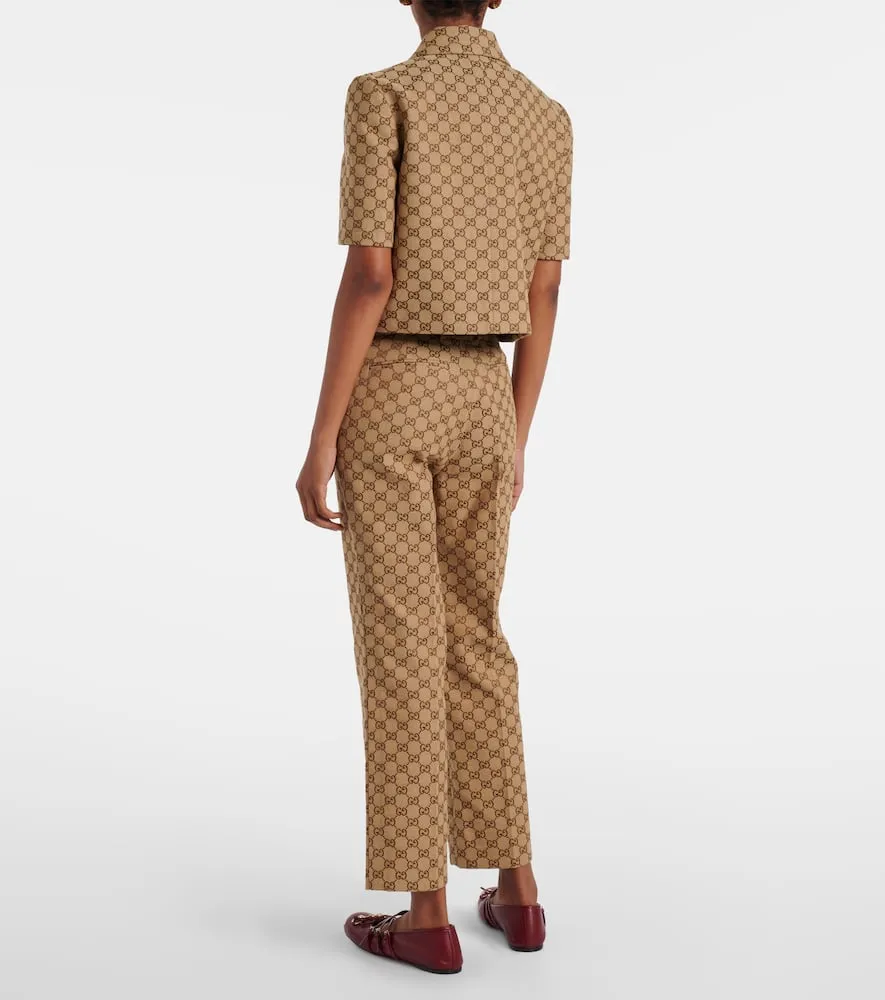 Gucci Horsebit GG Canvas jacket