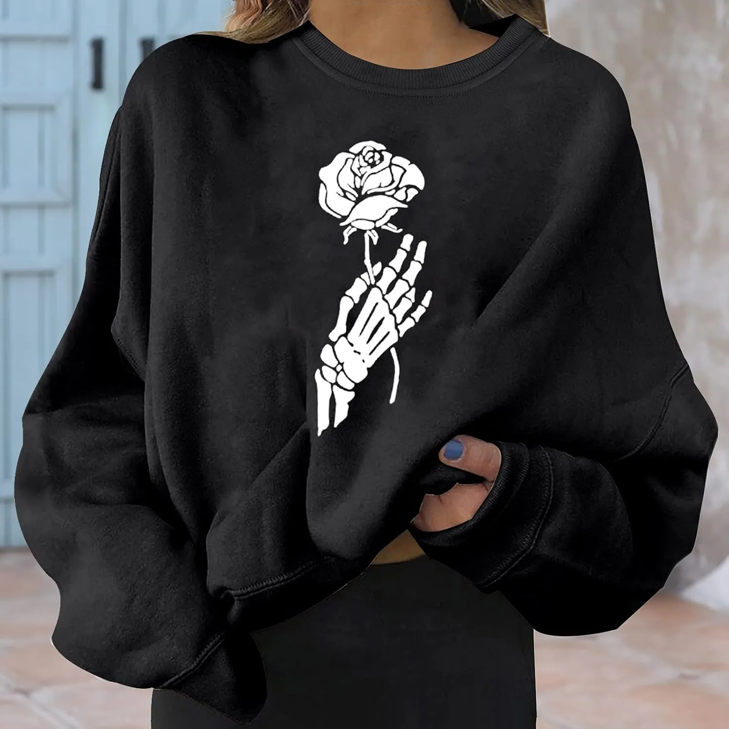 Hoodies for Teen Girls 14-16 Aesthetic Fashion Women's Warm Sweatshirt Casual Long Sleeve O Neck Soft Love