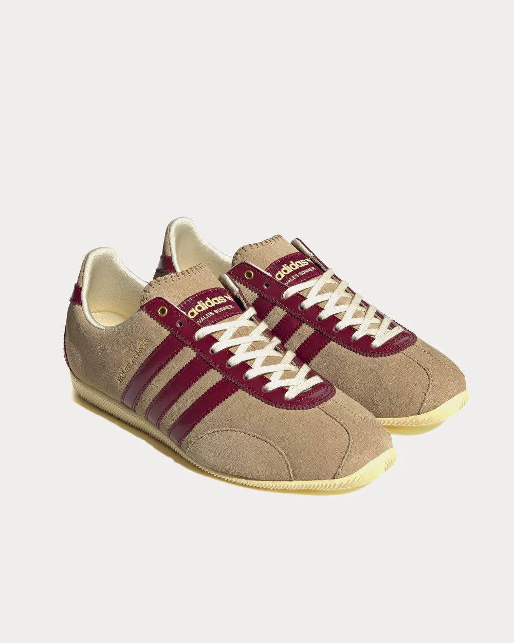 Japan Cardboard / Collegiate Burgundy / Easy Yellow Low Top Sneakers