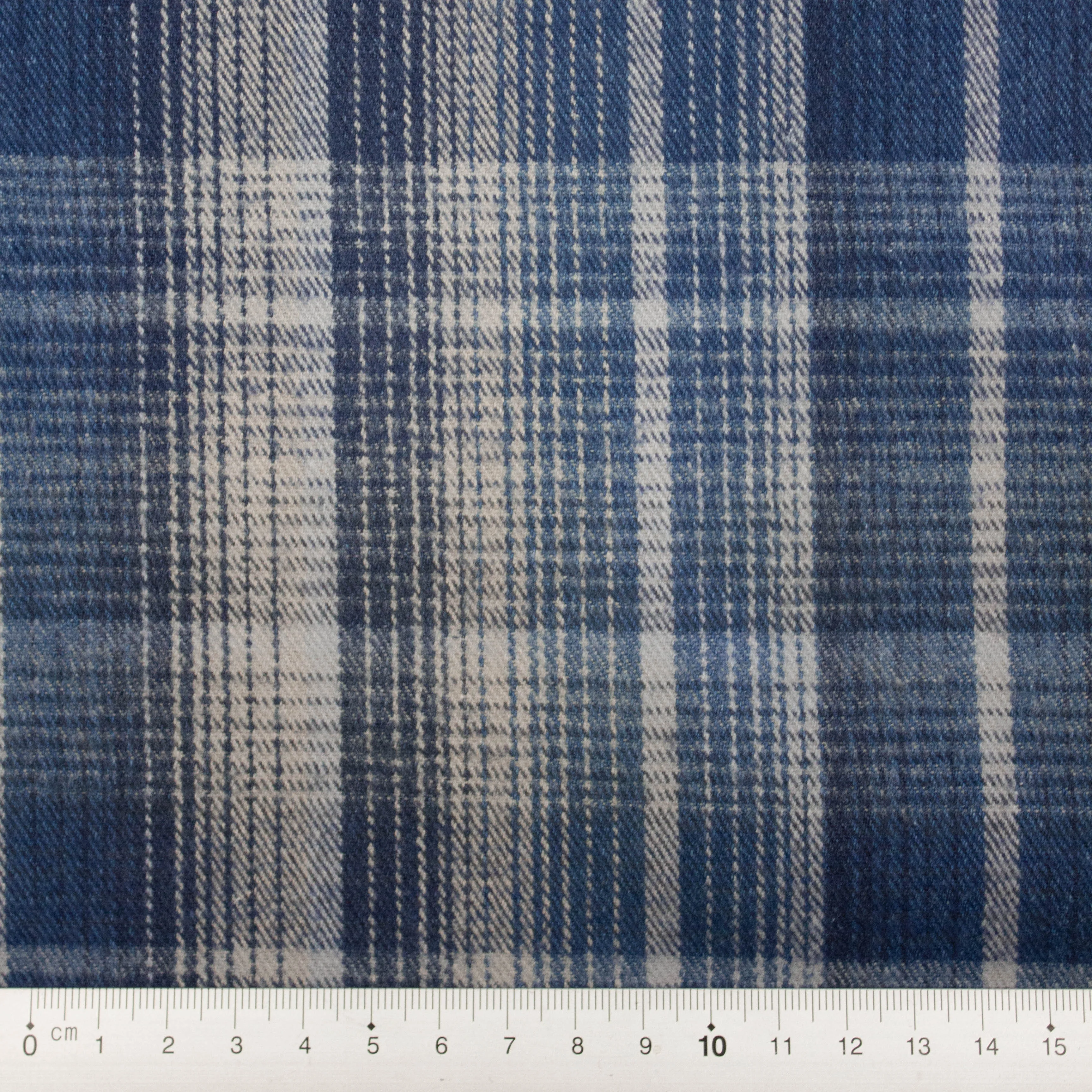 Lopez Blue PolyCotton Flannel