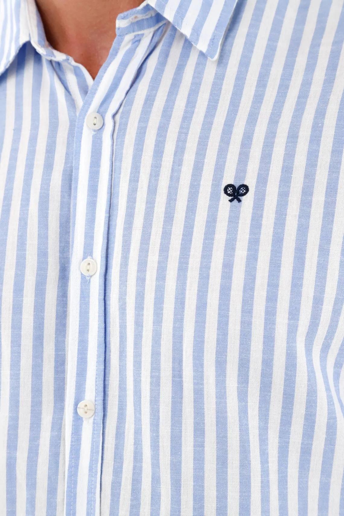 Men's Short Sleeve Blue Shirt