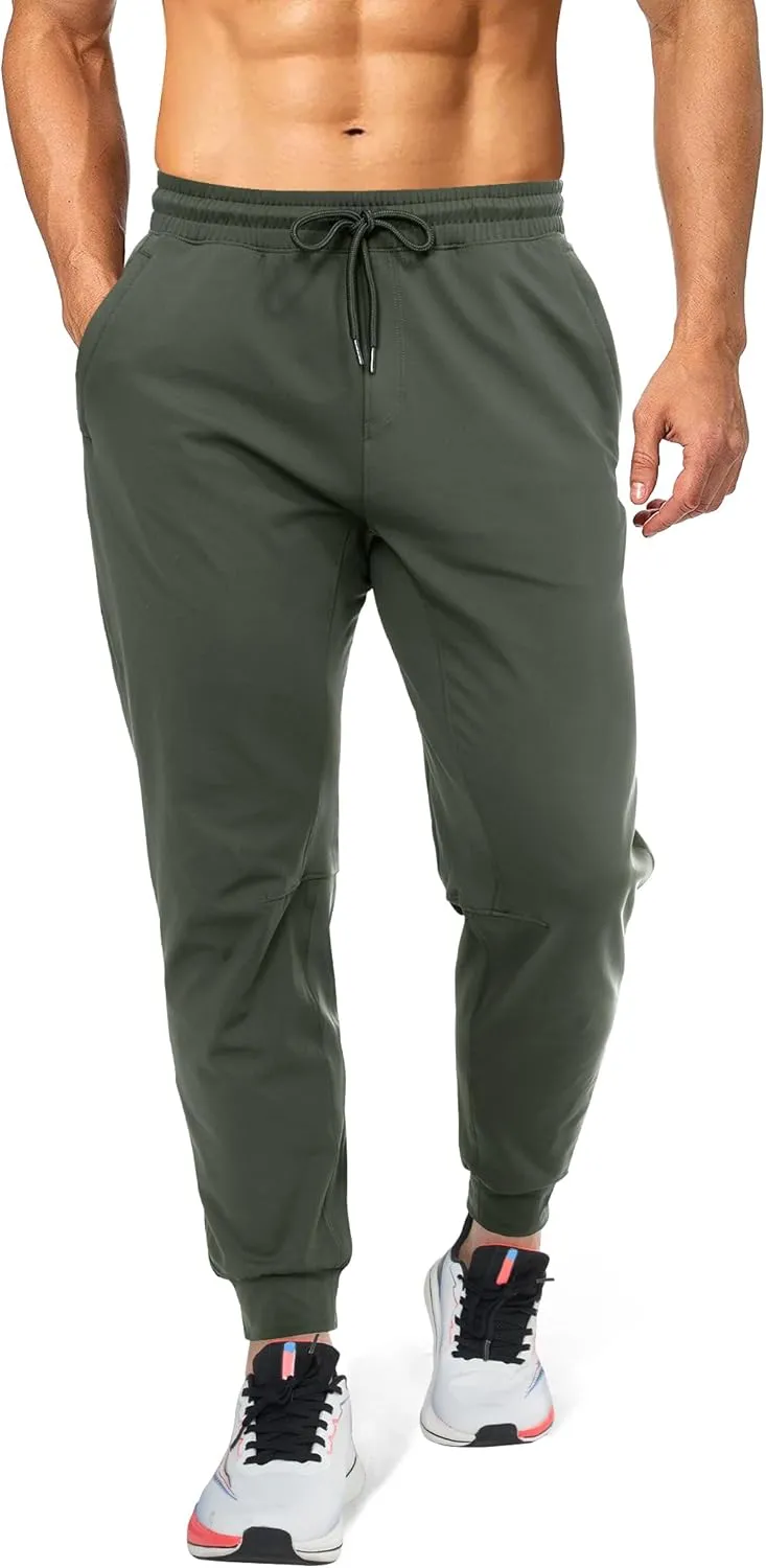 Mens Sweatpants Athletic Pants Workout Track Pants Traning Pants with Zipper Pockets Joggers for Men Gym, Running