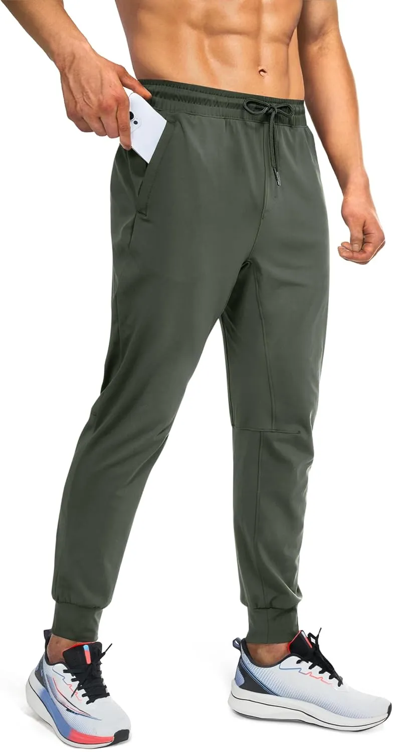 Mens Sweatpants Athletic Pants Workout Track Pants Traning Pants with Zipper Pockets Joggers for Men Gym, Running