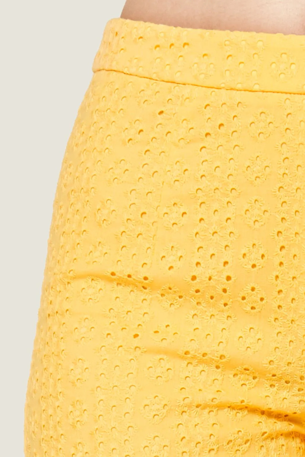 Morning Glory Eyelet Cropped Trouser Pants