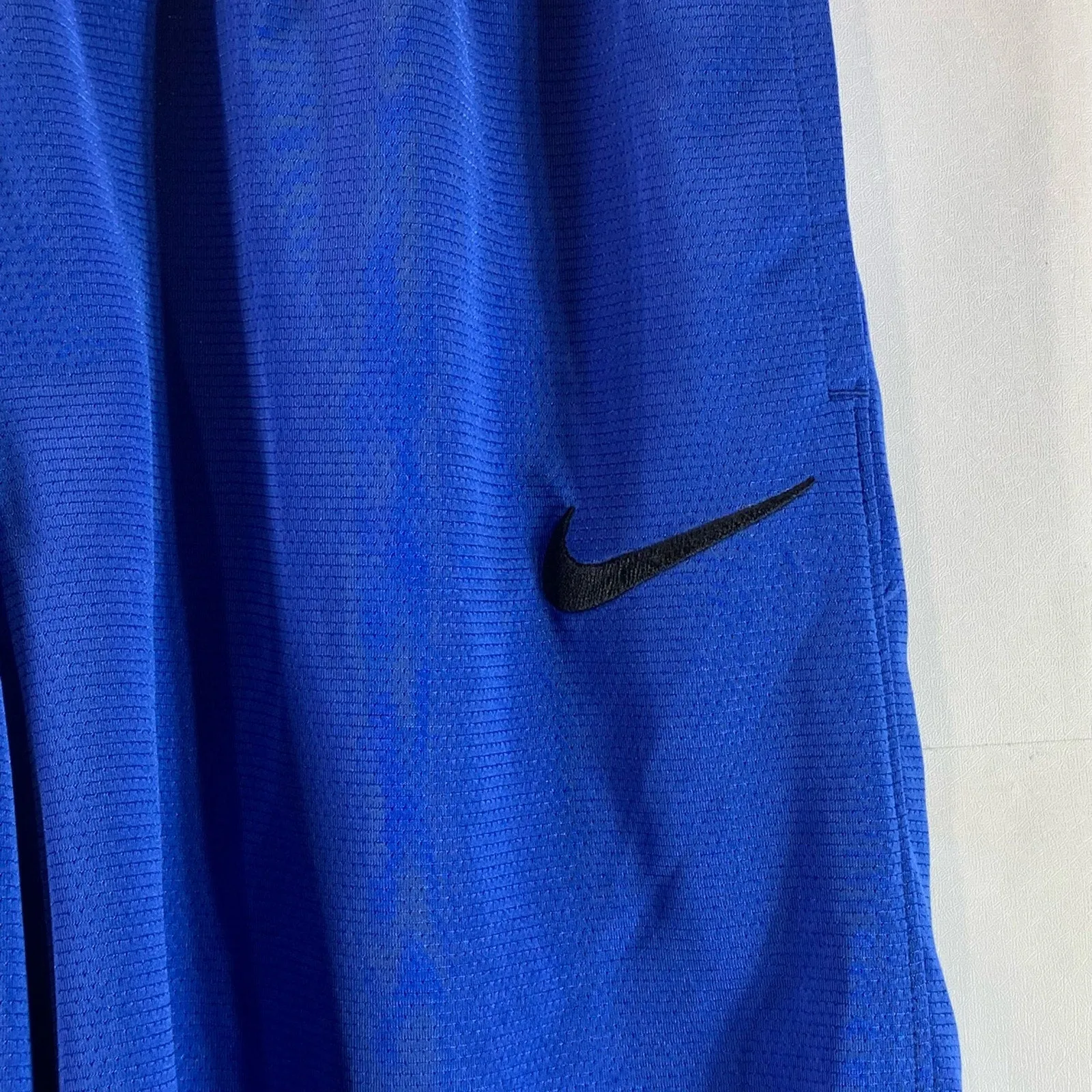 NIKE Men's Dark Blue Dri-Fit Icon Drawstring Pull-On Basketball Shorts SZ S