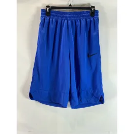 NIKE Men's Dark Blue Dri-Fit Icon Drawstring Pull-On Basketball Shorts SZ S