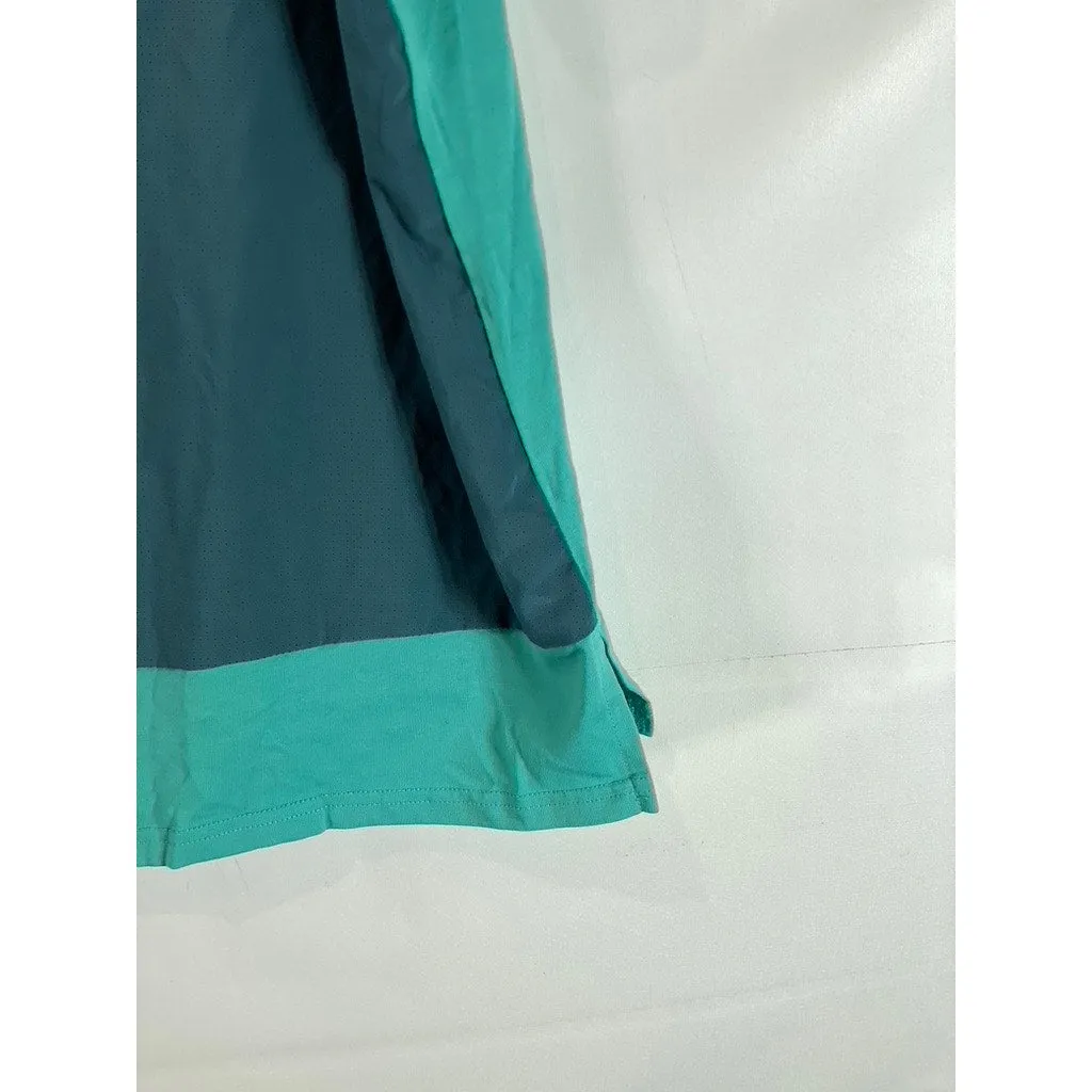 NIKE Men's Green Colorblock Crewneck Dri-Fit Just Do It Training T-Shirt SZ XL