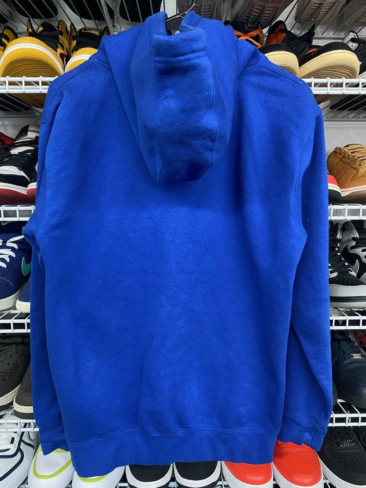 Nike Sportswear Men's Just Do It Fleece Pullover Hoodie Blue Size Small