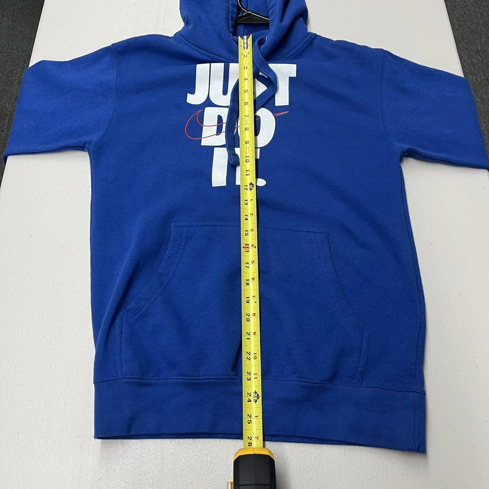Nike Sportswear Men's Just Do It Fleece Pullover Hoodie Blue Size Small