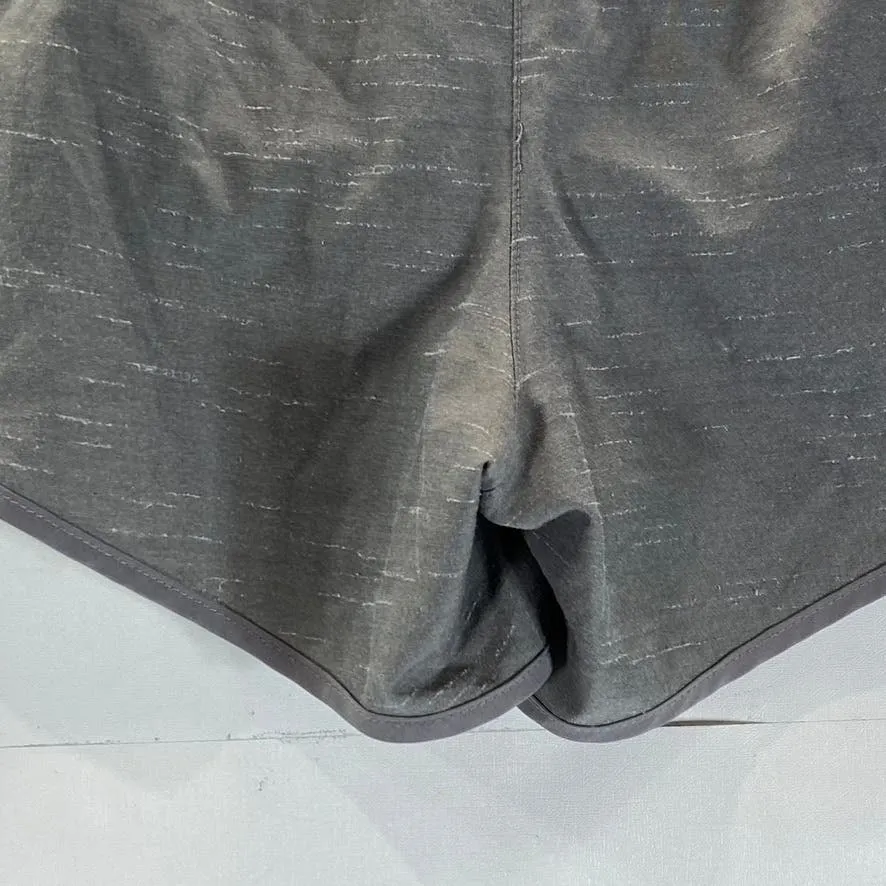 NIKE Women’s Gunsmoke Wolf Gray Dri-FIT Brief-Lined Tempo Running Shorts SZ L