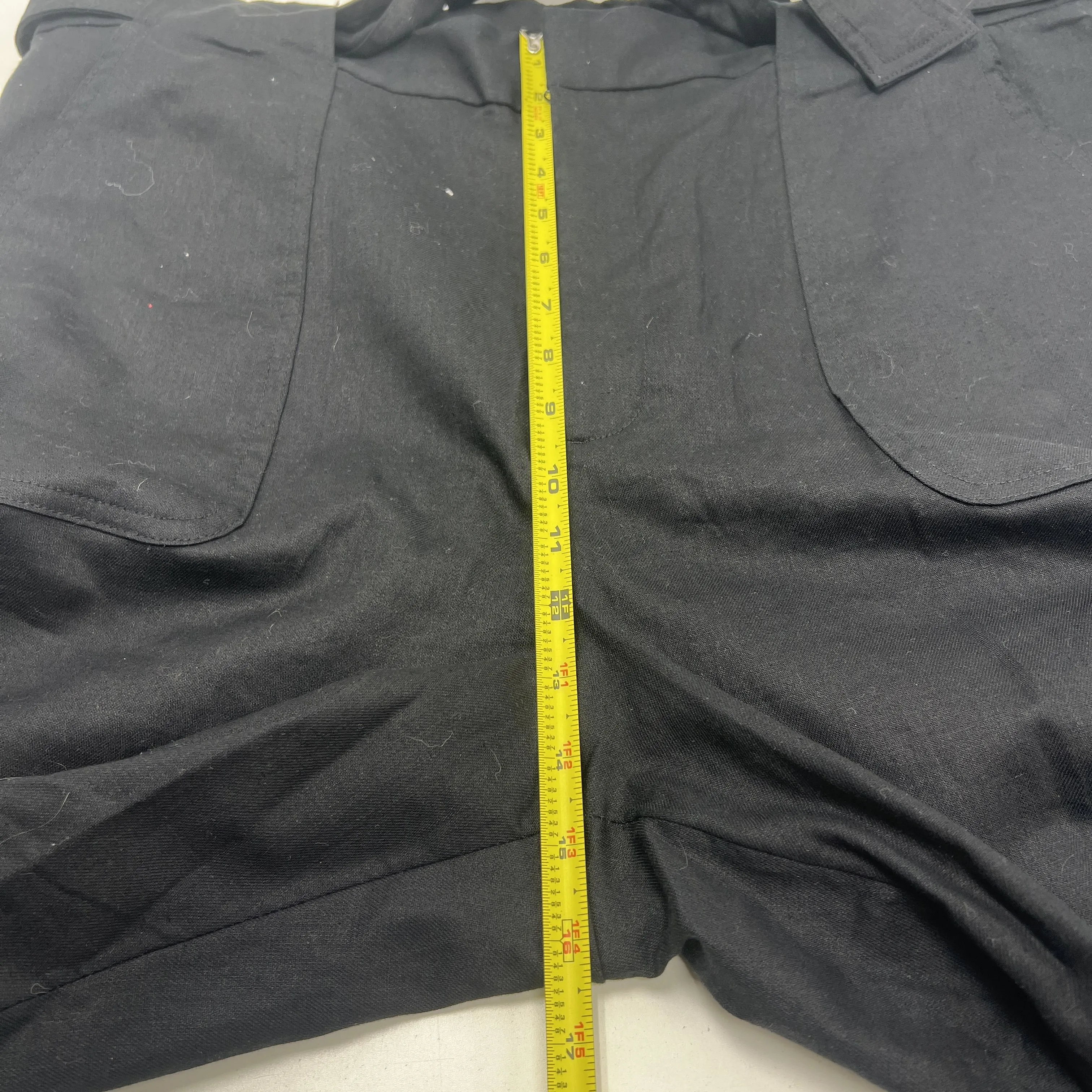NWT Banana Republic Black Linen Blend Paperbag Pants Women's Size 18