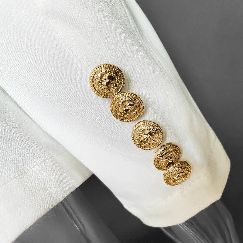 OL Soild Lapel Breasted Blazer