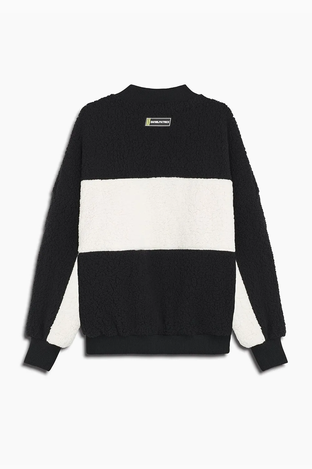 panel sherpa bomber / black   ivory