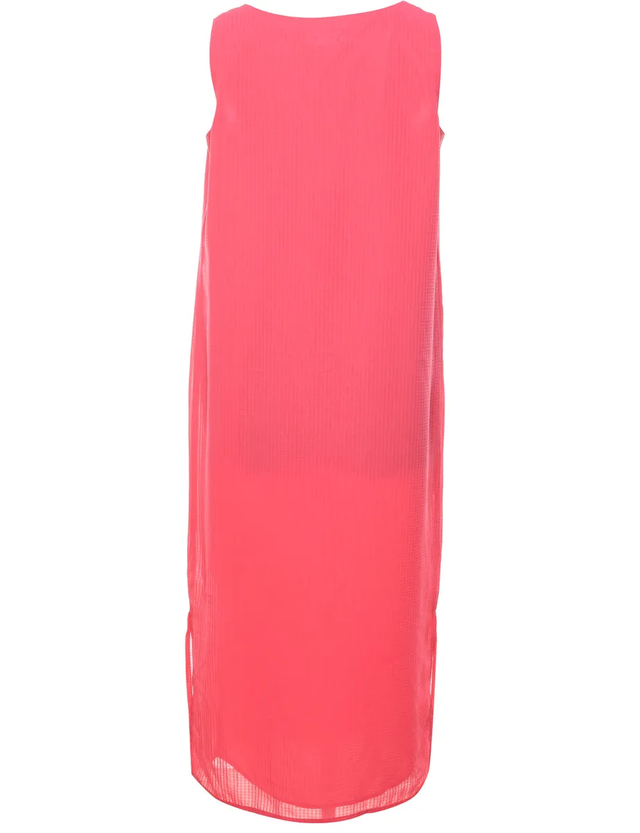 Pink Shift Dress - L