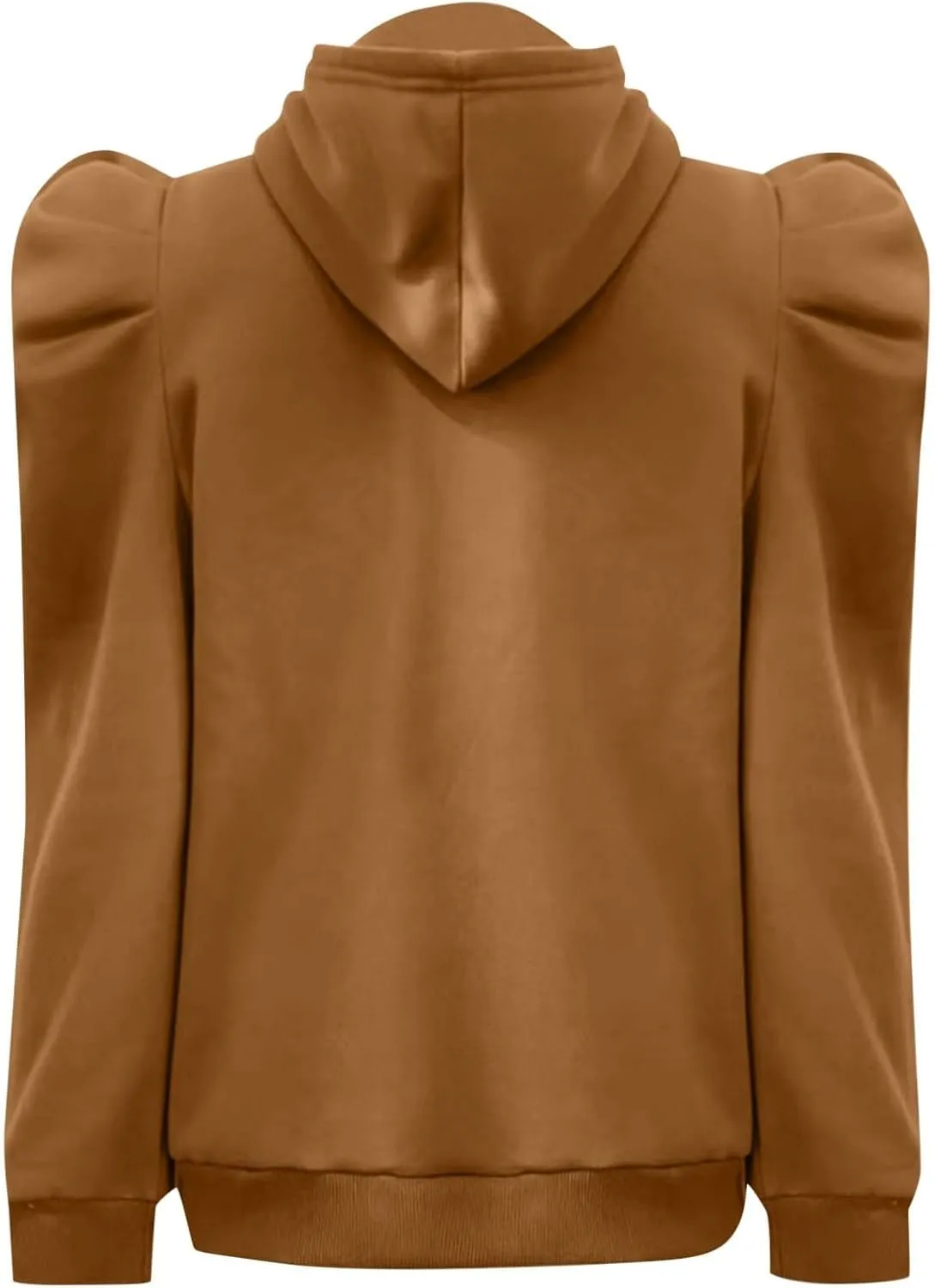 PTOLOCIF Hoodies for Women Fashion Tops Lightweight Drawstring Pullover Sweatshirts Long Sleeve Shirts Loose Fit Solid Blouse