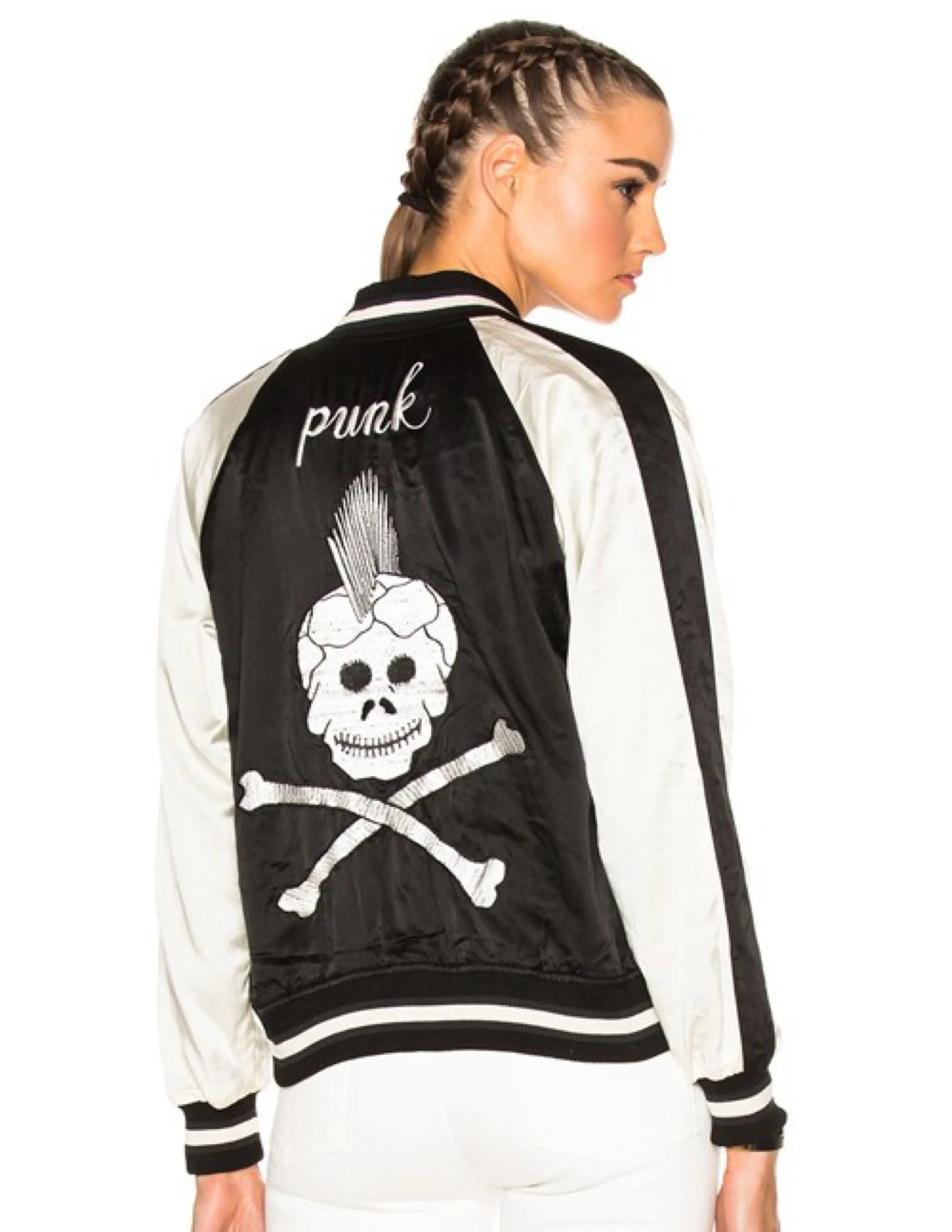 R13 REVERSIBLE PUNK SUKAJAN BOMBER JACKET