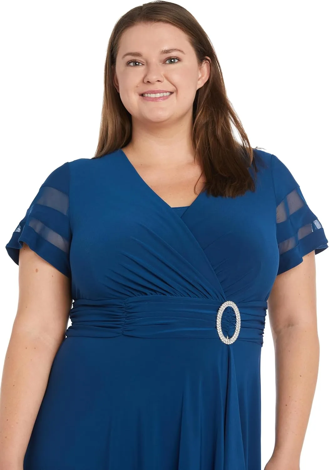R&M Richards Women's Gleam Stripe Dress