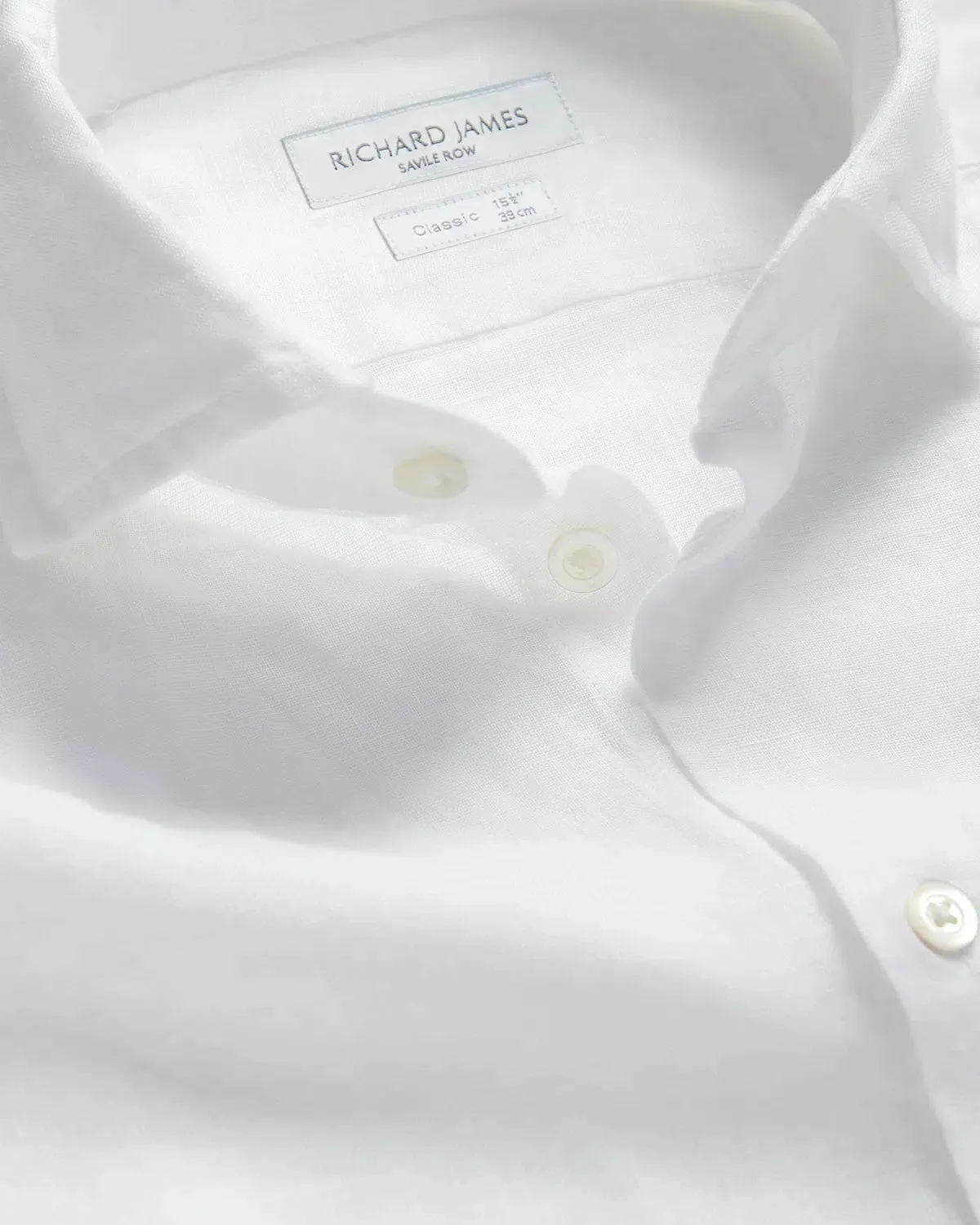 Richard James Linen Shirt White