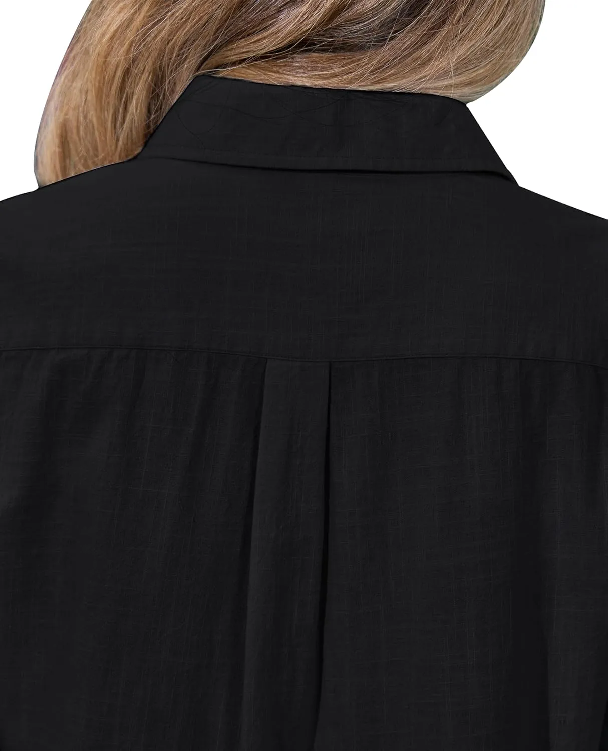 siliteelon Womens Button Down Shirt Linen Button Up Shirts for Women Long Sleeve Summer Shirt Collared Blouse Linen Tops