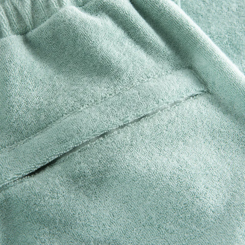 Terry Cropped Pant Grey-Green