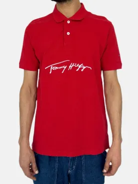 Tommy Hilfiger Red Men Polo T-shirts