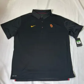 USC Trojans Nike Men Dri-Fit Black Polo T-Shirts