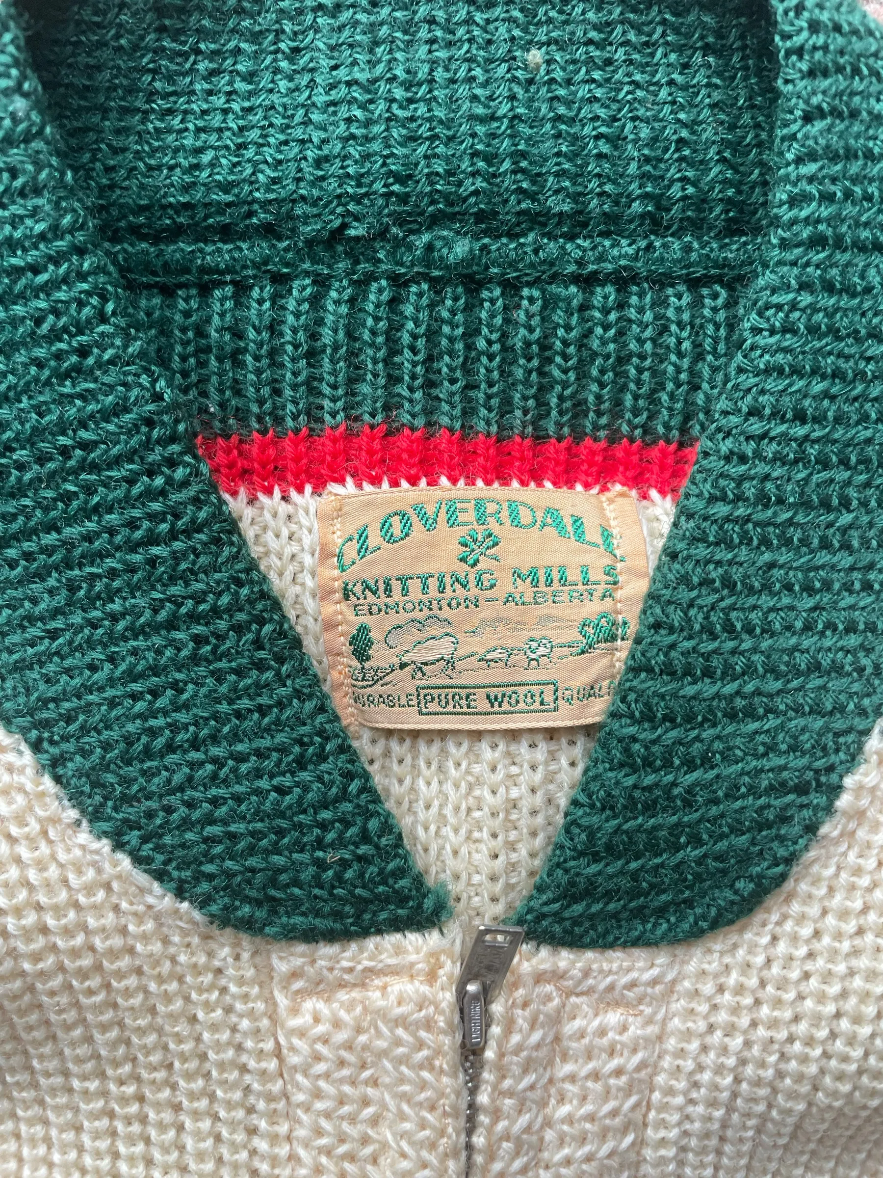 Vintage 1950 Cloverdale Knitting Mills Sweater SZ M | Barn Owl Vintage | Seattle True Vintage Sweaters