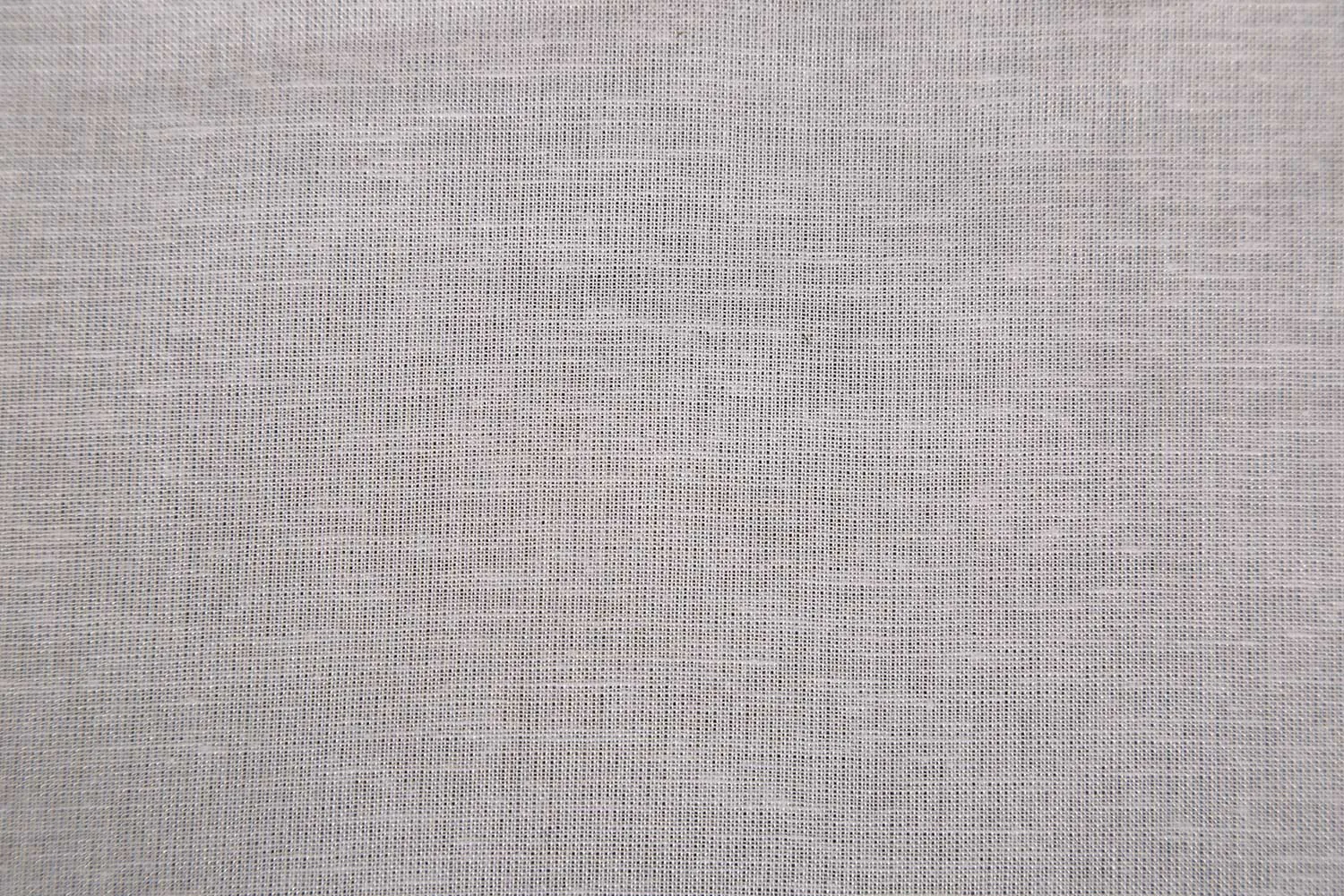 White Plain Cotton Linen  Fabric